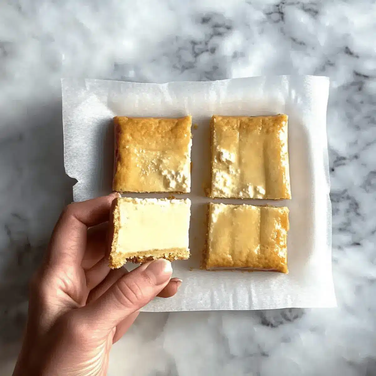 Lemon Cottage Cheese Bars ksfblp