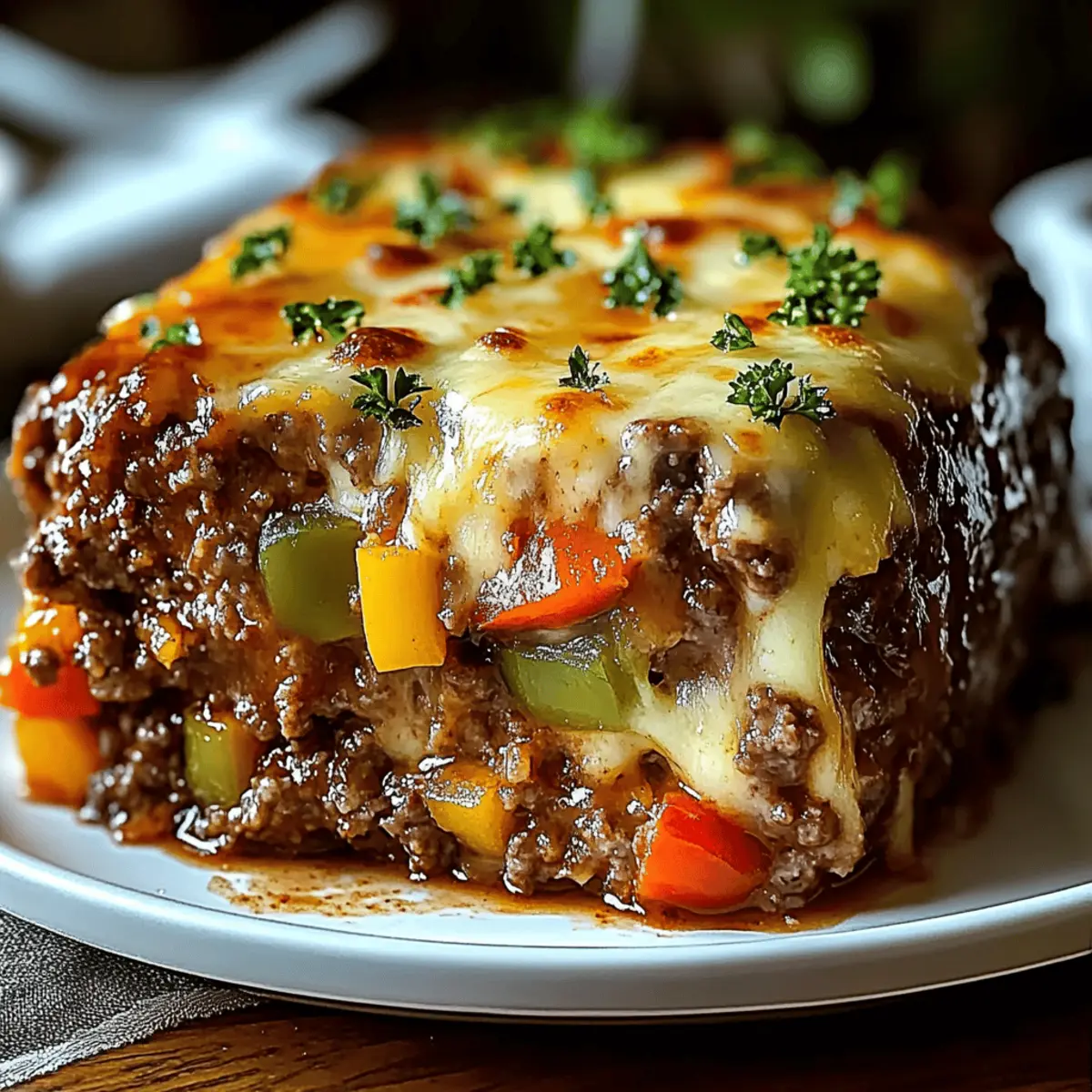 Philly Cheesesteak Meatloaf