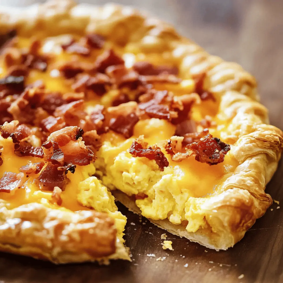 Puff Pastry Breakfast Pizza edvyor