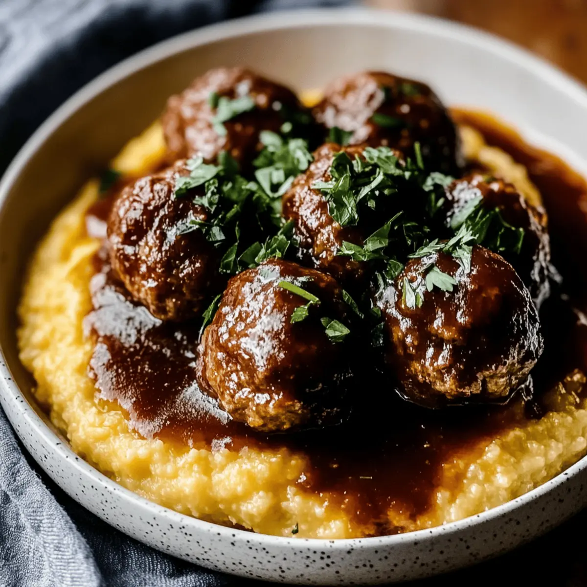 Red Wine Braised Meatballs fnsebb