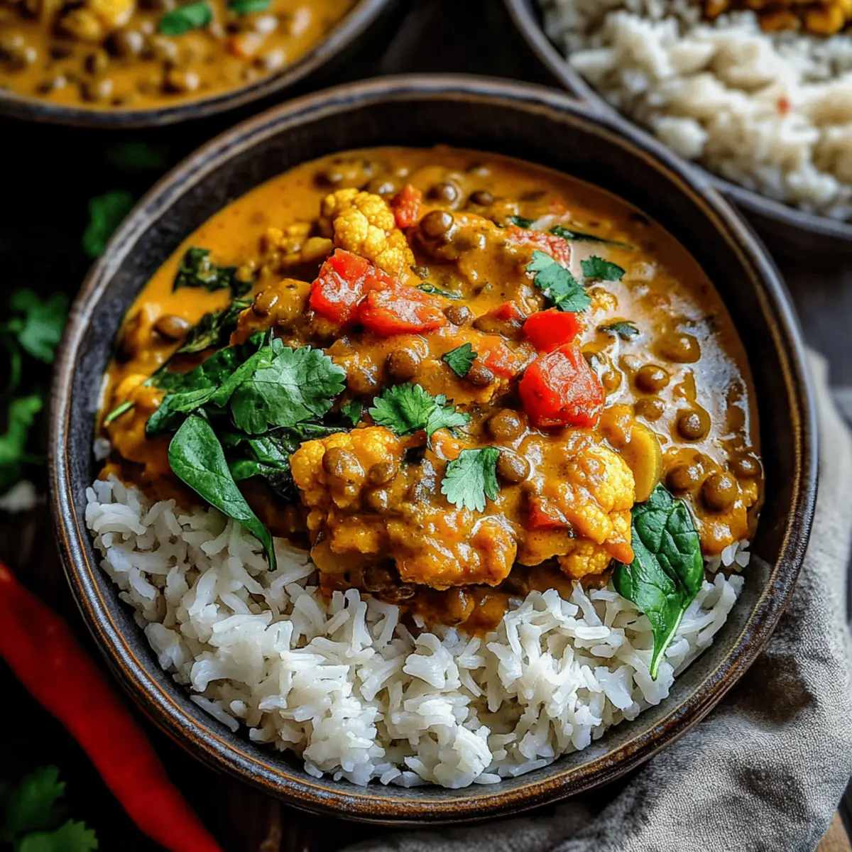 Creamy Roasted Cauliflower Lentil Curry You'll Love 8 Roasted Cauliflower Lentil Curry ik1dhl
