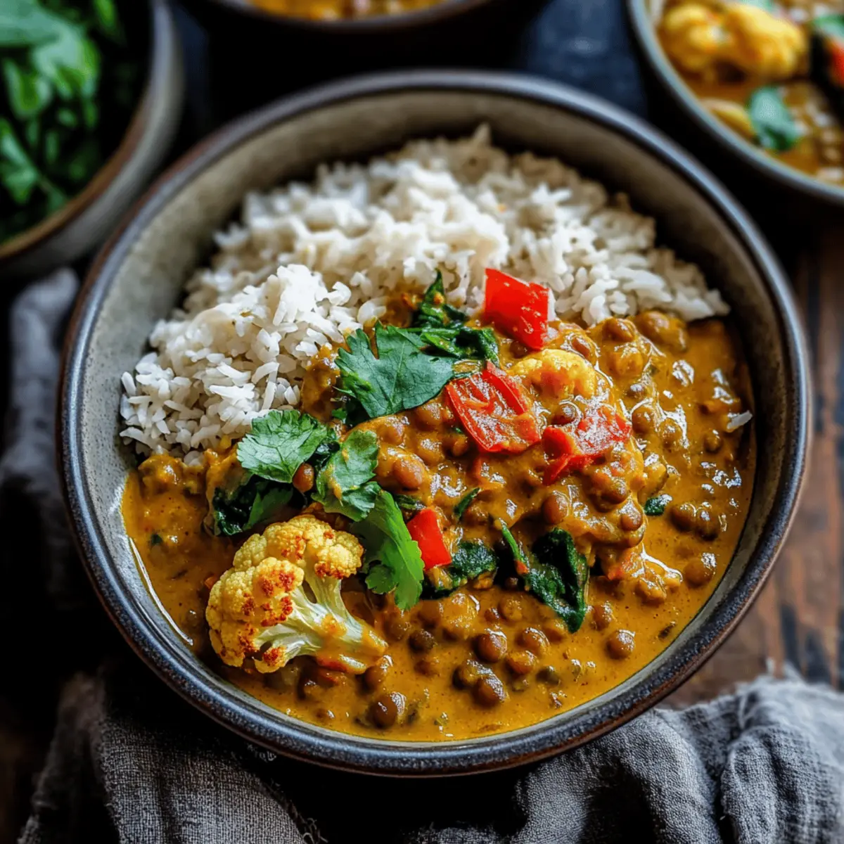 Creamy Roasted Cauliflower Lentil Curry You'll Love 2 Roasted Cauliflower Lentil Curry ob3hok