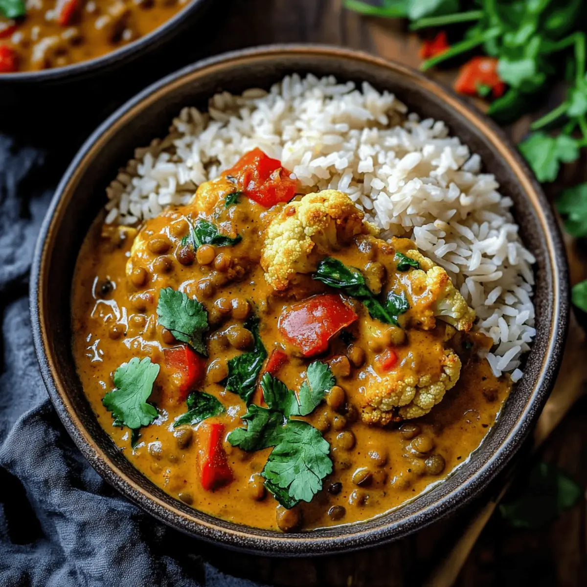 Creamy Roasted Cauliflower Lentil Curry You'll Love 3 Roasted Cauliflower Lentil Curry uprs9a