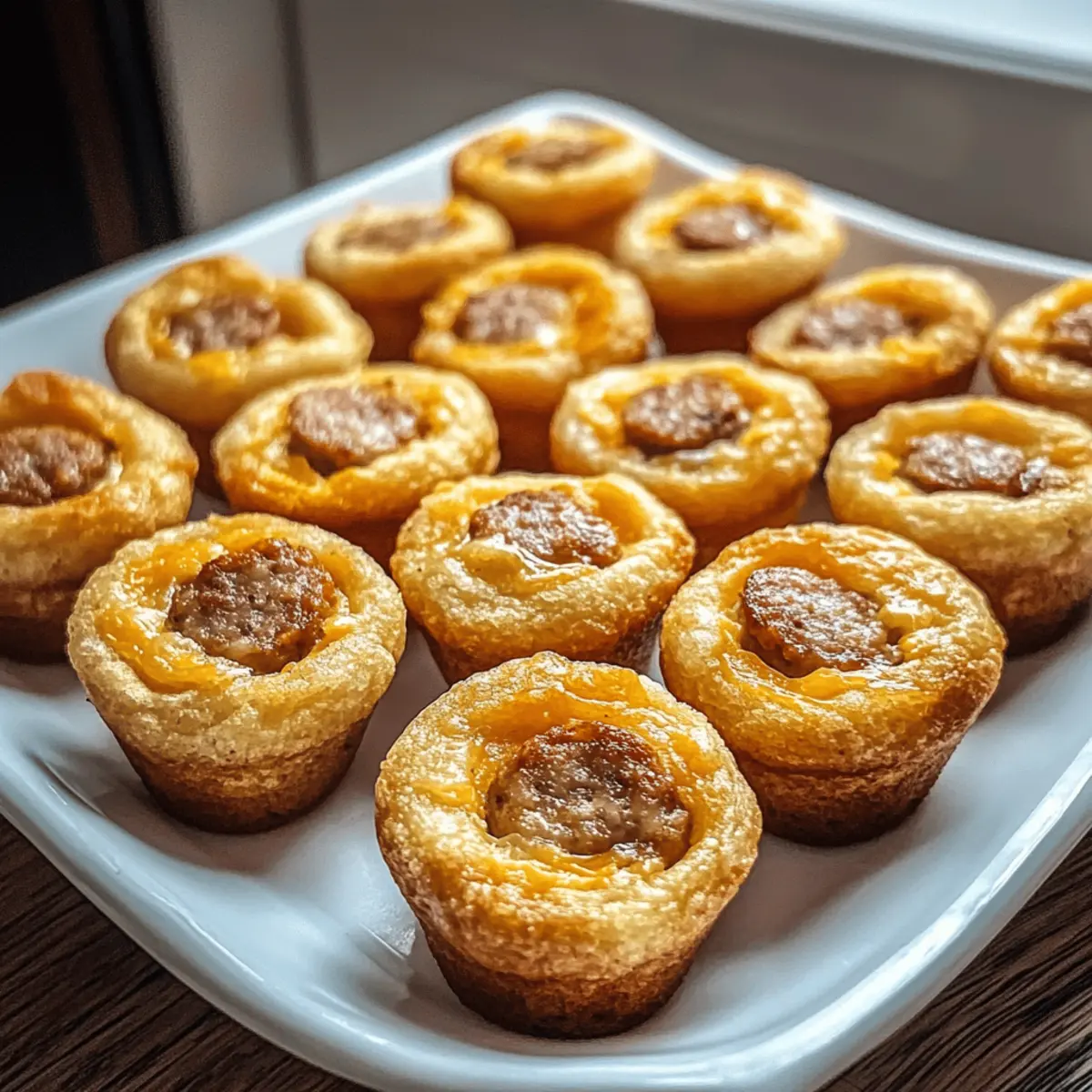 Sausage Pancake Bites