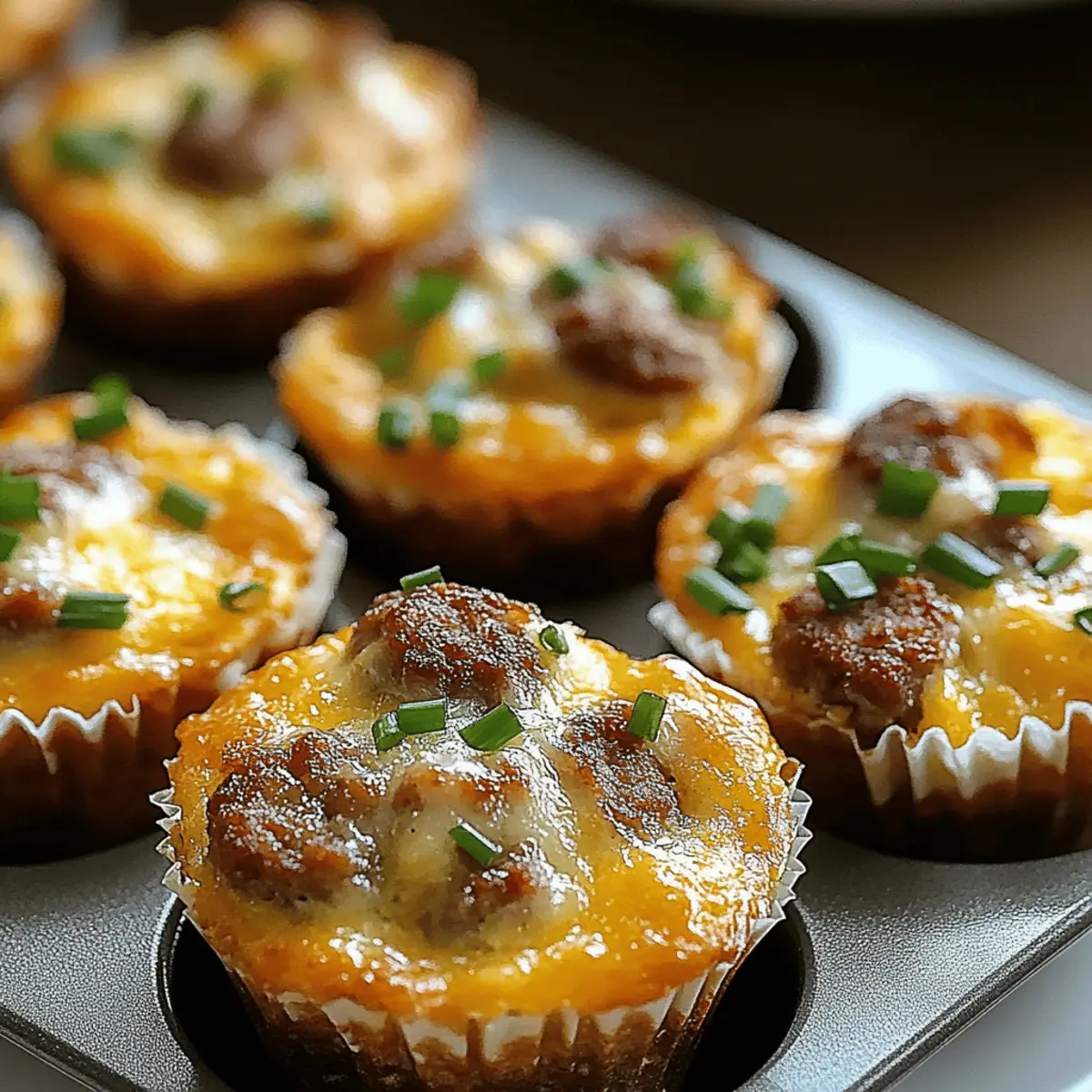 Sausage and Cheddar Breakfast Bites for Busy Mornings 2 Sausage and Cheddar Breakfast Bites uj25qo