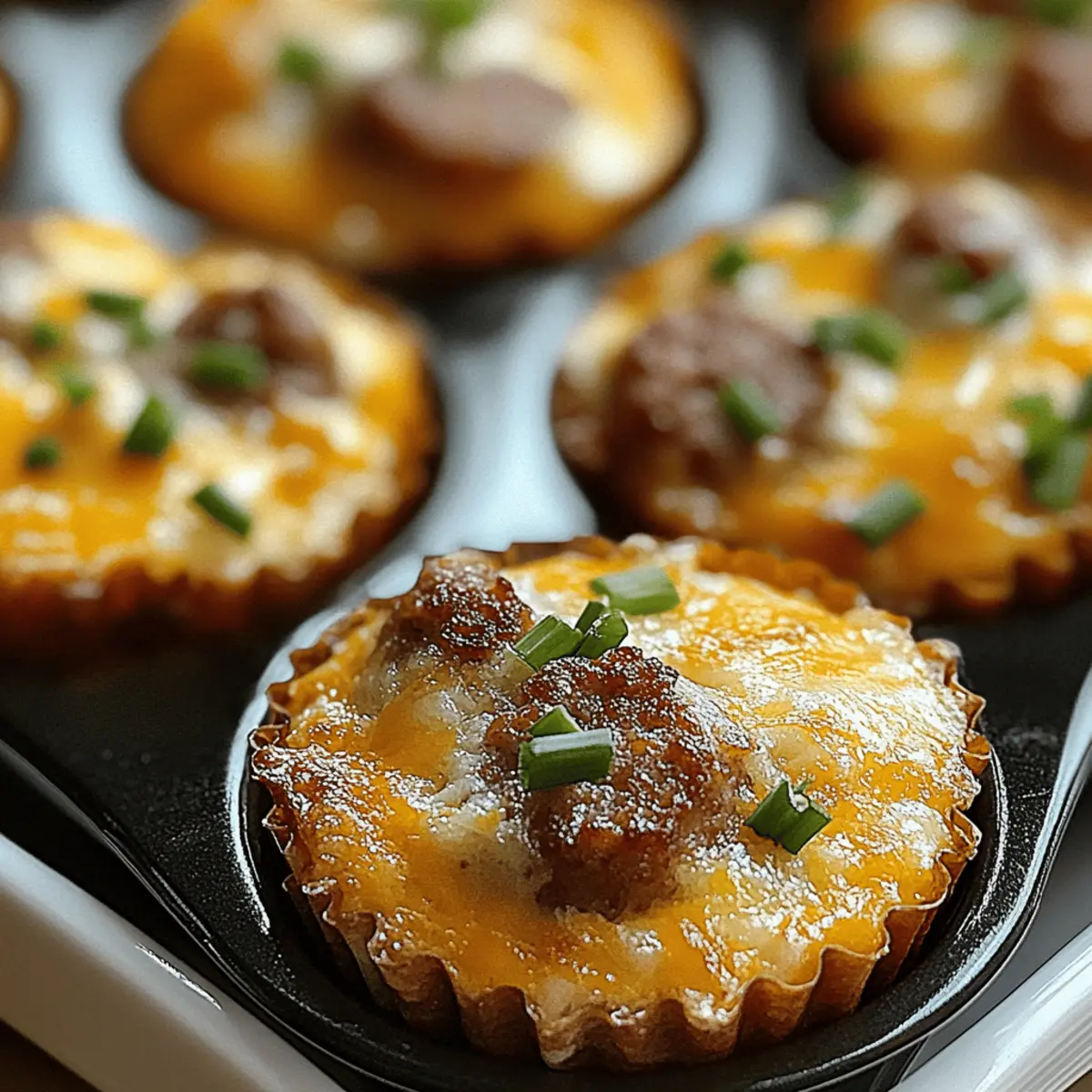 Sausage and Cheddar Breakfast Bites for Busy Mornings 3 Sausage and Cheddar Breakfast Bites yaskki