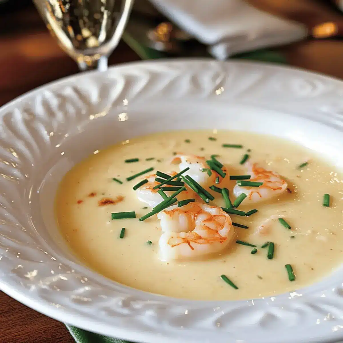 Luxurious Shrimp and Champagne Bisque with Gruyère Cheese 2