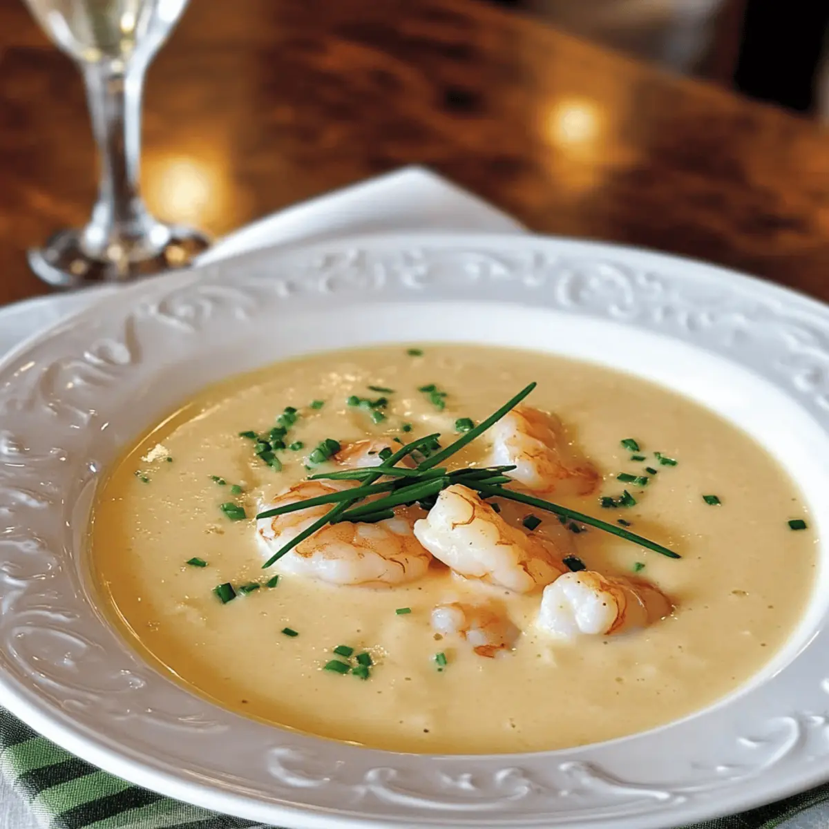 Luxurious Shrimp and Champagne Bisque with Gruyère Cheese 3 Shrimp and Champagne Bisque with Gruyere Cheese rrfeso