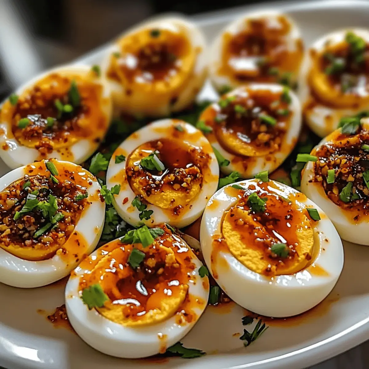 Spicy Chili Garlic Deviled Eggs That Will Ignite Your Tastebuds 2 Spicy Chili Garlic Deviled Eggs ce4bcb