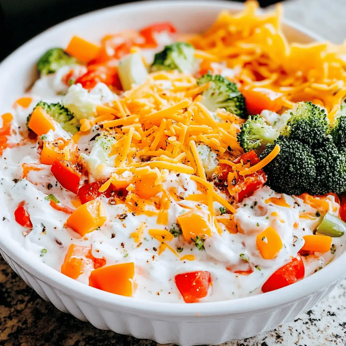Creamy Vegetable Pizza Dip for Easy No-Bake Snacking 1 Vegetable Pizza Dip nm3qd3