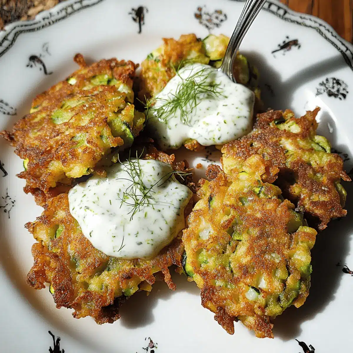 Crispy Zucchini Fritters with Zesty Lemon Yogurt Sauce 1 Zucchini Fritters with Lemon Yogurt Sauce qjuw4y