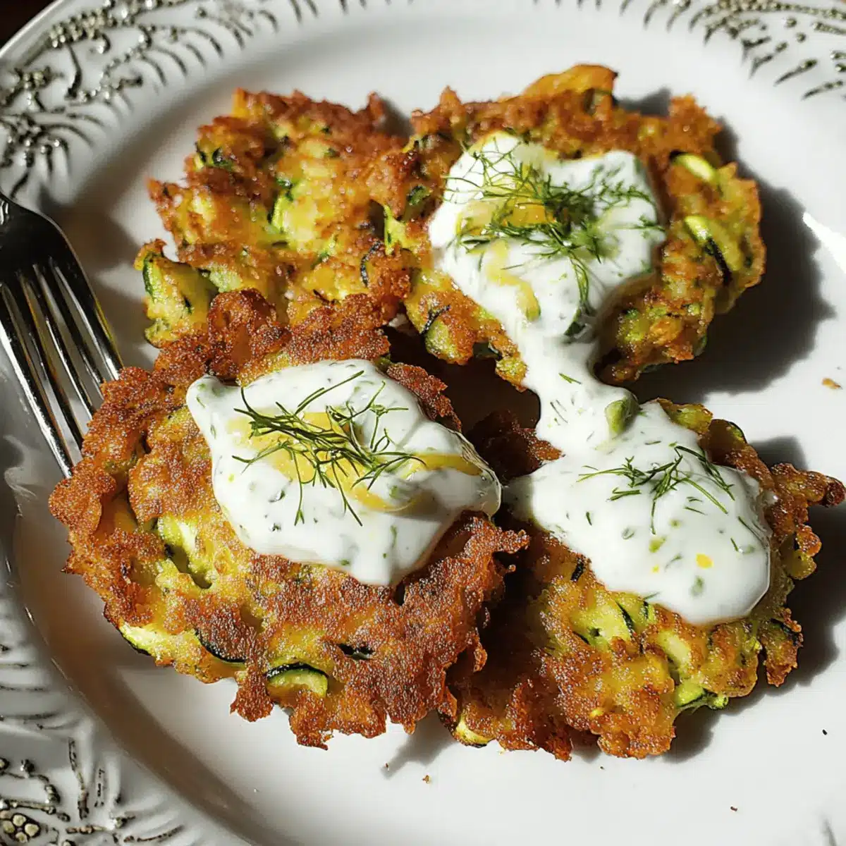 Crispy Zucchini Fritters with Zesty Lemon Yogurt Sauce 1 Zucchini Fritters with Lemon Yogurt Sauce ygapij