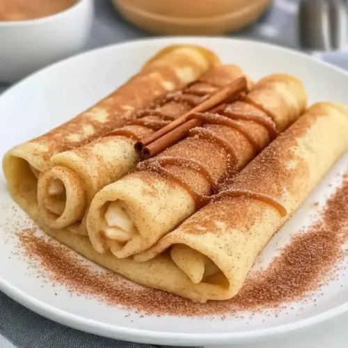Cinnamon Roll Protein Crepes