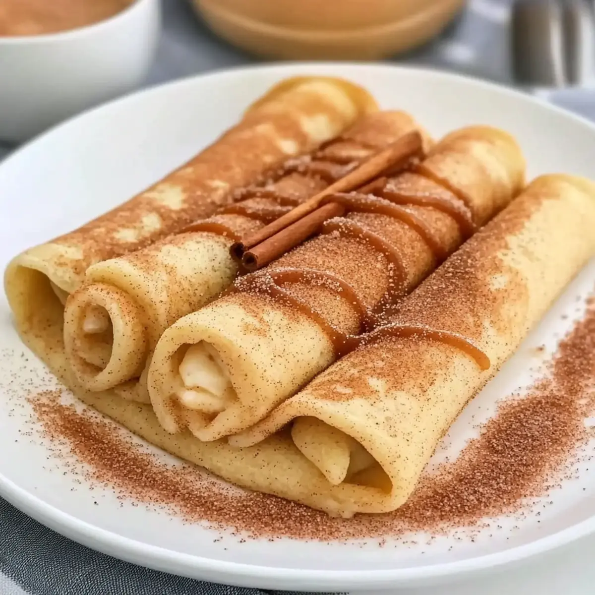 Cinnamon Roll Protein Crepes