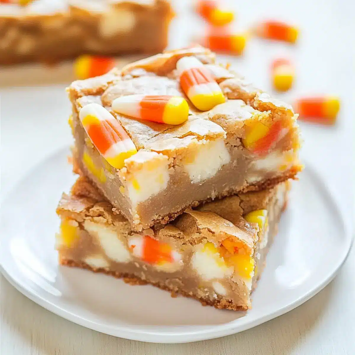 Candy Corn White Chocolate Blondies for a Chewy Halloween Treat 2 825d1563 94dc 42ba 900c