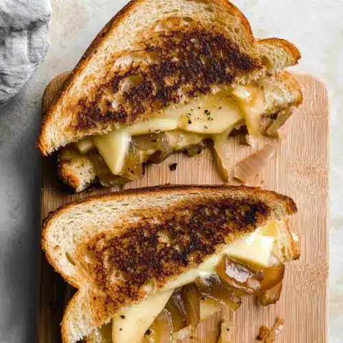 Caramelized Onion & Apple Grilled Cheese Sandwich