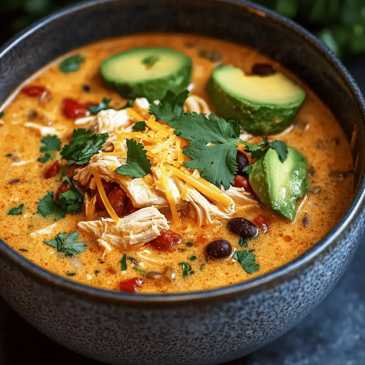 Creamy Chicken Enchilada Soup That's Comfort in a Bowl 4 Chicken Enchilada Soup