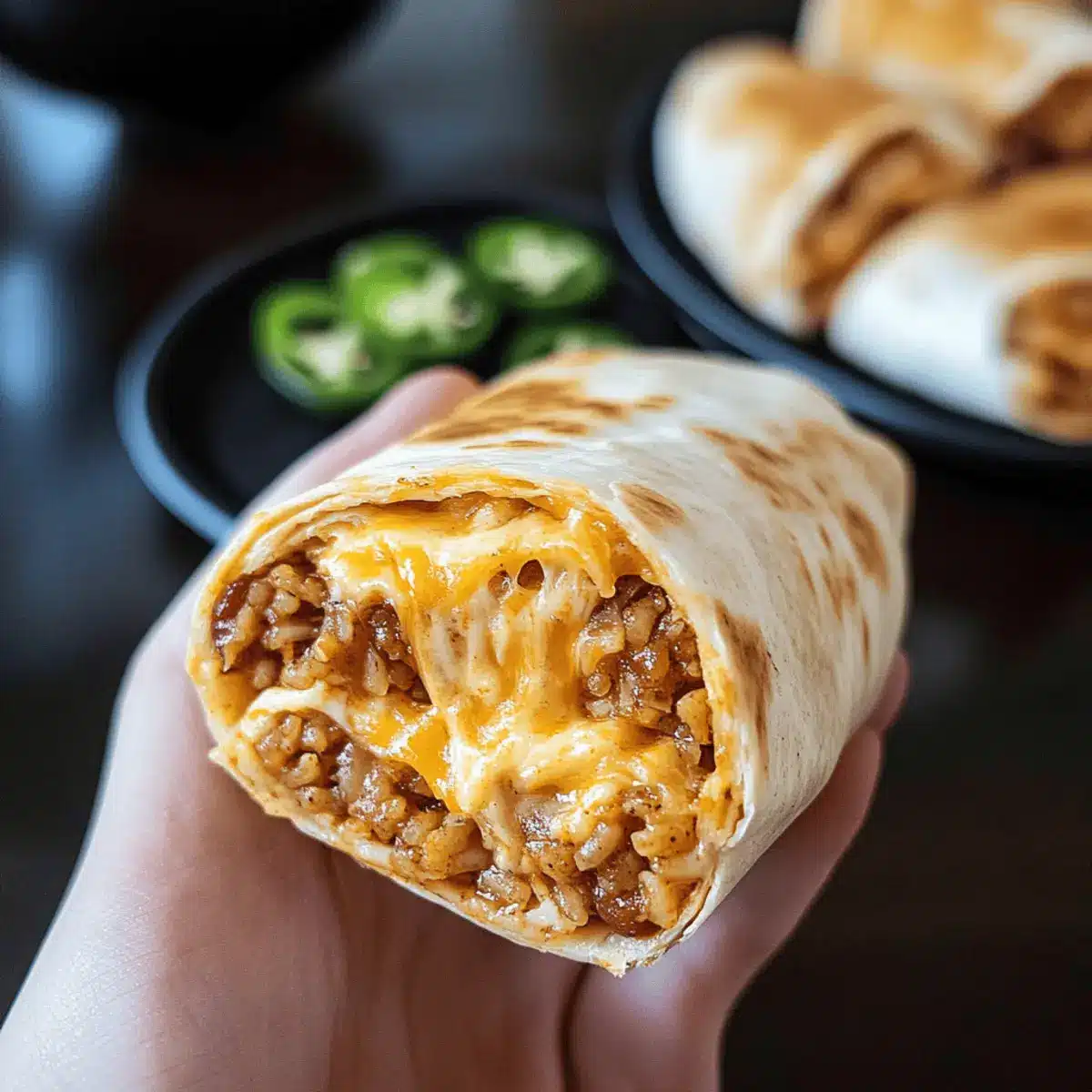 Cheesy Bean and Rice Burrito: Your Go-To Quick Tex-Mex Feast 3