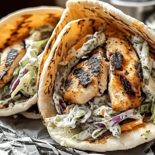 Savory Chicken Pitas with Herby Ranch Slaw to Brighten Your Day 13 Chicken Pitas with Herby Ranch Slaw