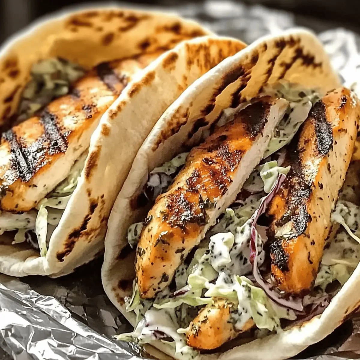 Savory Chicken Pitas with Herby Ranch Slaw to Brighten Your Day 1 Chicken Pitas with Herby Ranch Slaw ppkpmn