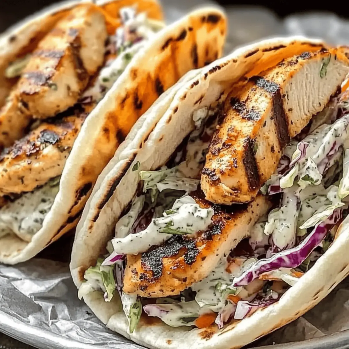 Savory Chicken Pitas with Herby Ranch Slaw to Brighten Your Day 2