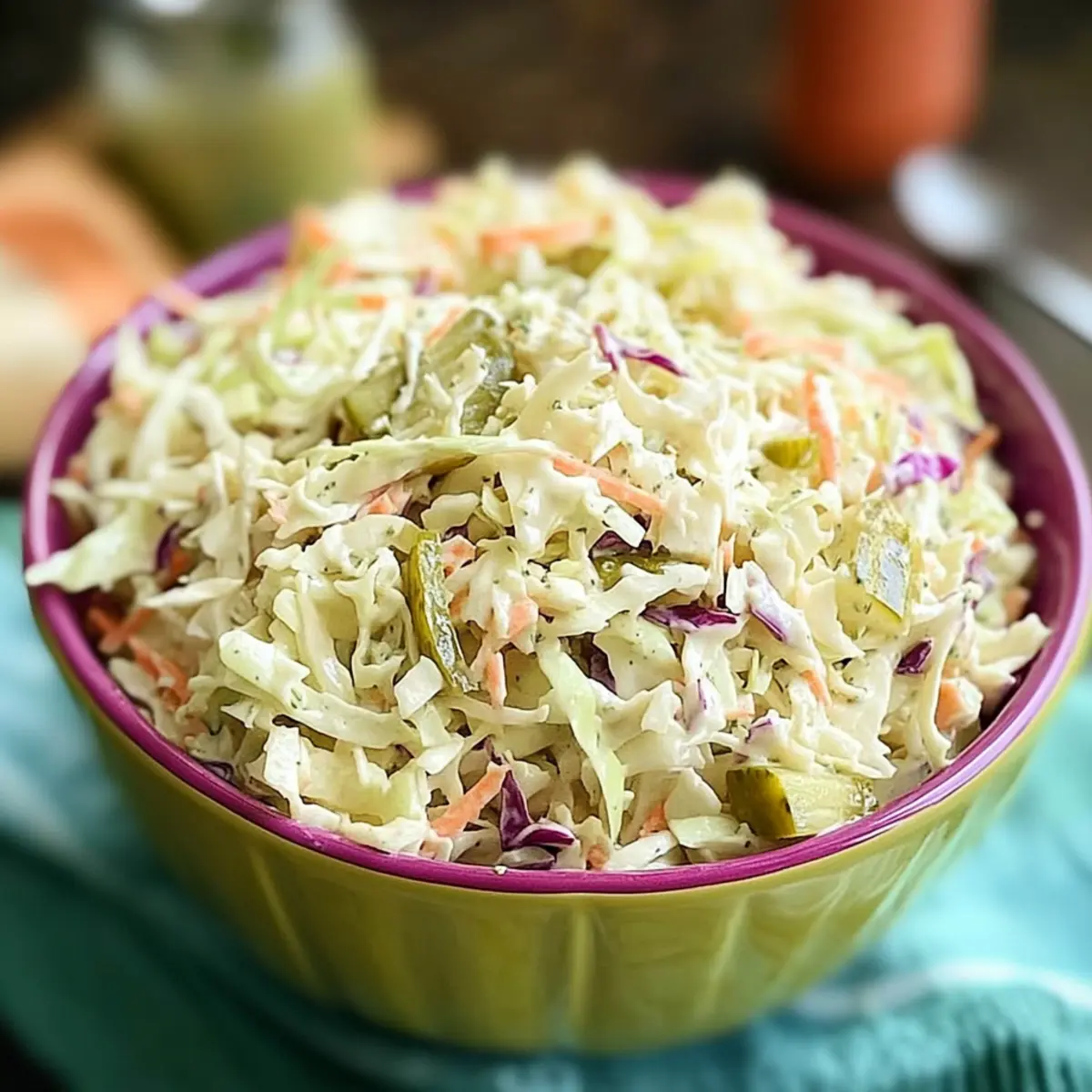 Dill Pickle Coleslaw: Tangy Crunch for Your BBQ Bliss 2 Dill Pickle Coleslaw a5zroi