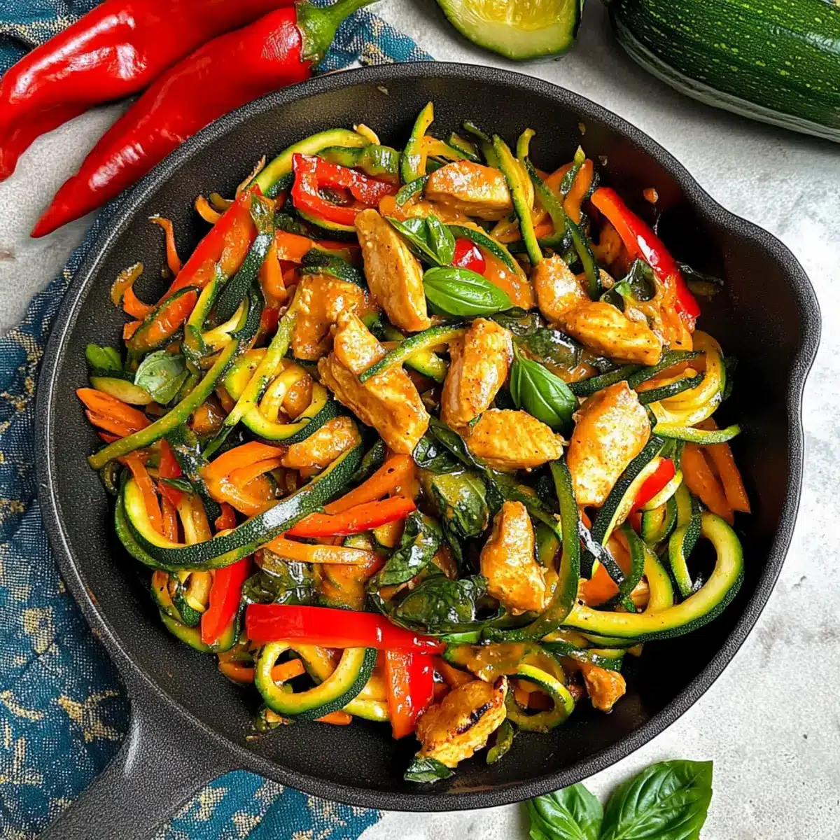 Drunken Zucchini Noodles: A Healthy Thai-Inspired Delight 3 Drunken Zucchini Noodles drdbfa