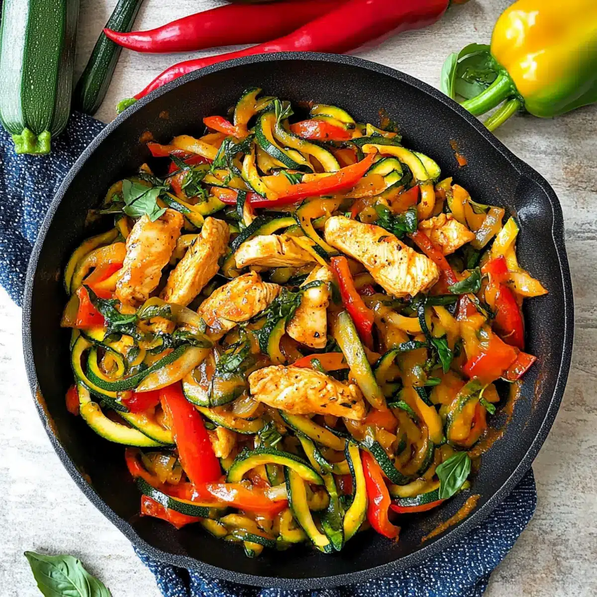 Drunken Zucchini Noodles: A Healthy Thai-Inspired Delight 1 Drunken Zucchini Noodles du2bi7