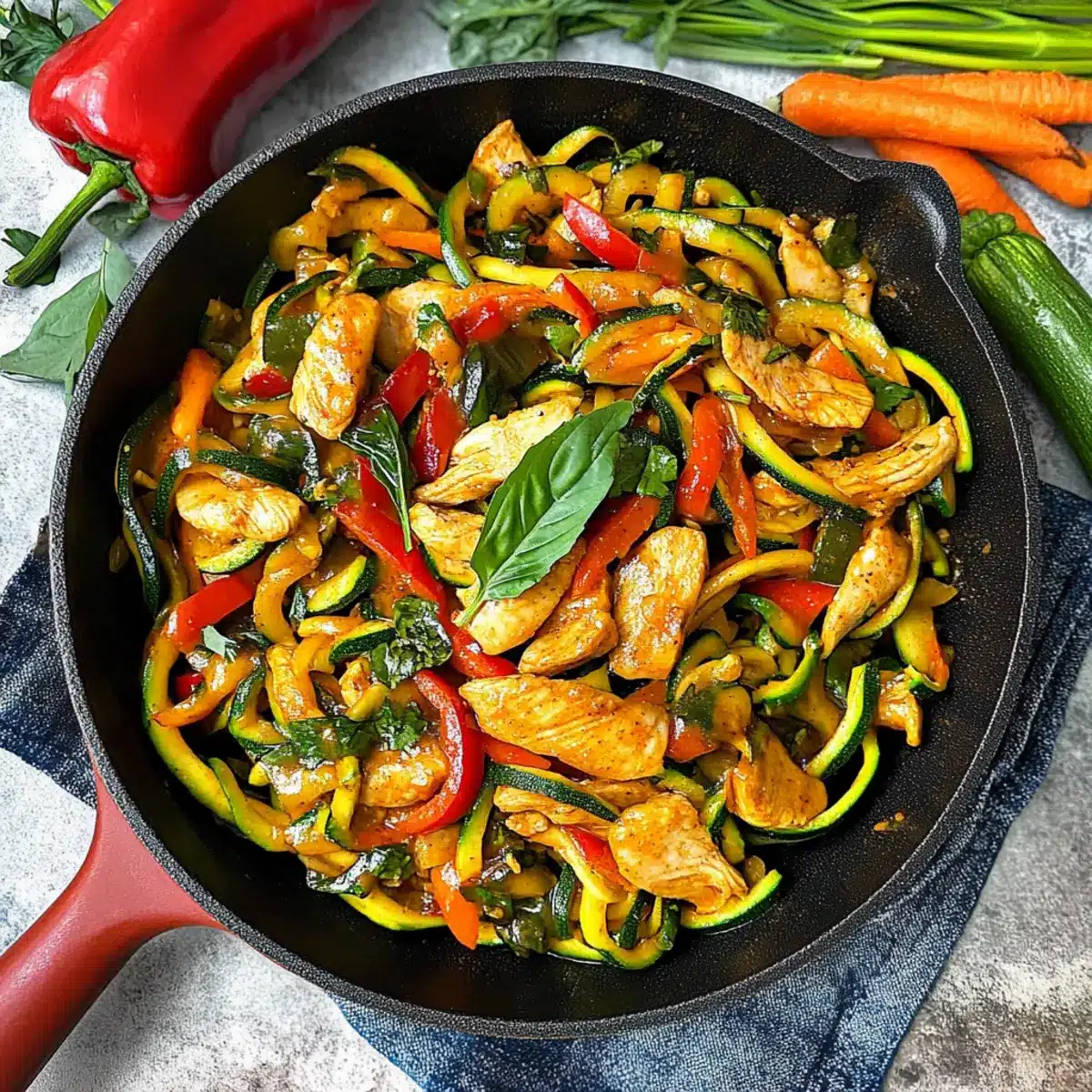 Drunken Zucchini Noodles: A Healthy Thai-Inspired Delight 2 Drunken Zucchini Noodles kcblca