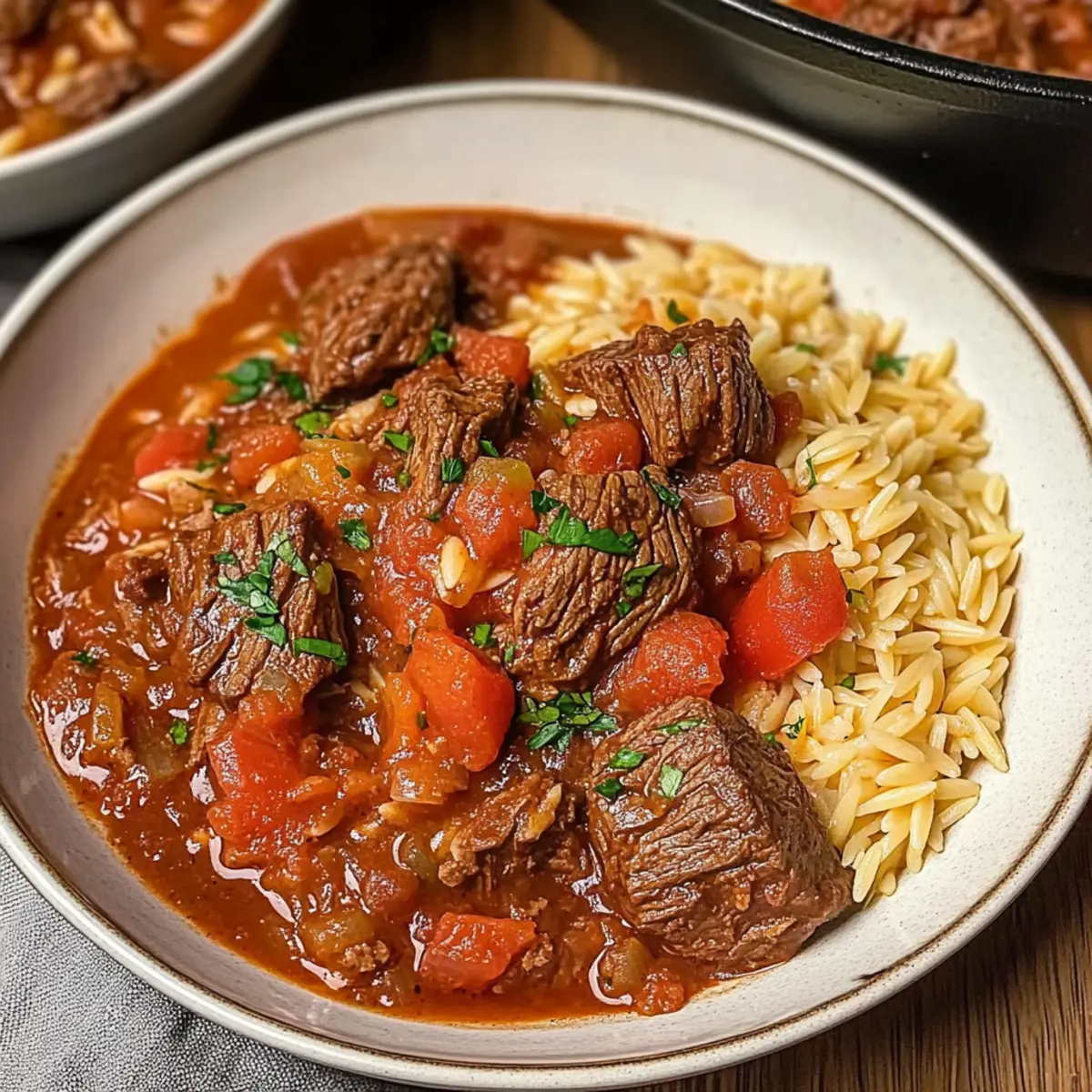 Giouvetsi Greek Beef Stew: Cozy Comfort in Every Bite 3 Giouvetsi Greek Beef Stew dnwybf