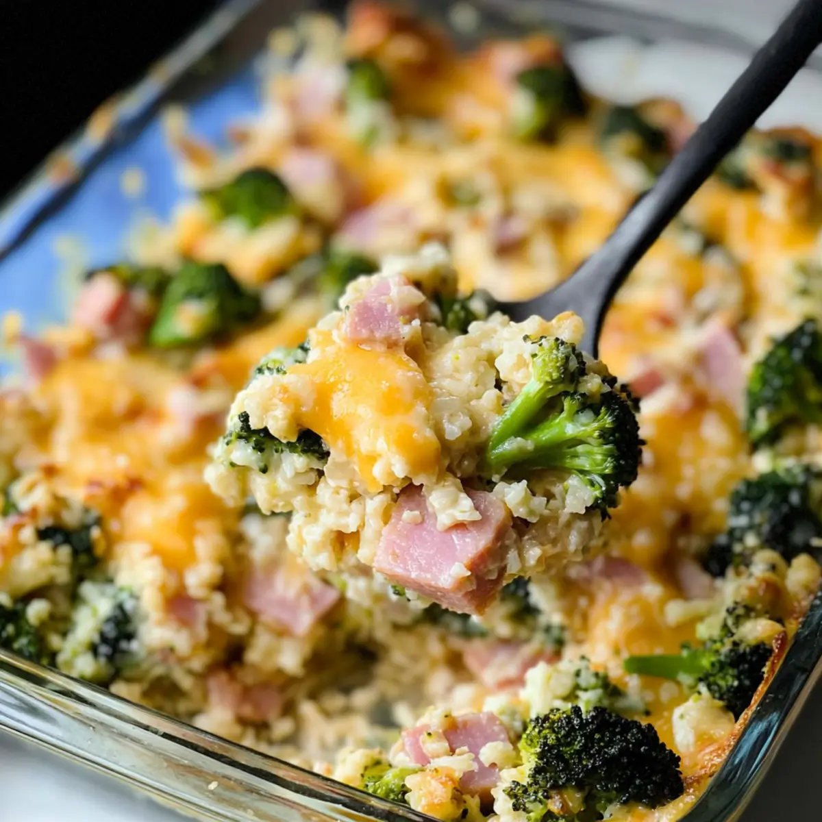 Ham Casserole with Broccoli and Cauliflower Rice Delight 2 Ham Casserole with Broccoli and Cauliflower Rice m8wtsn