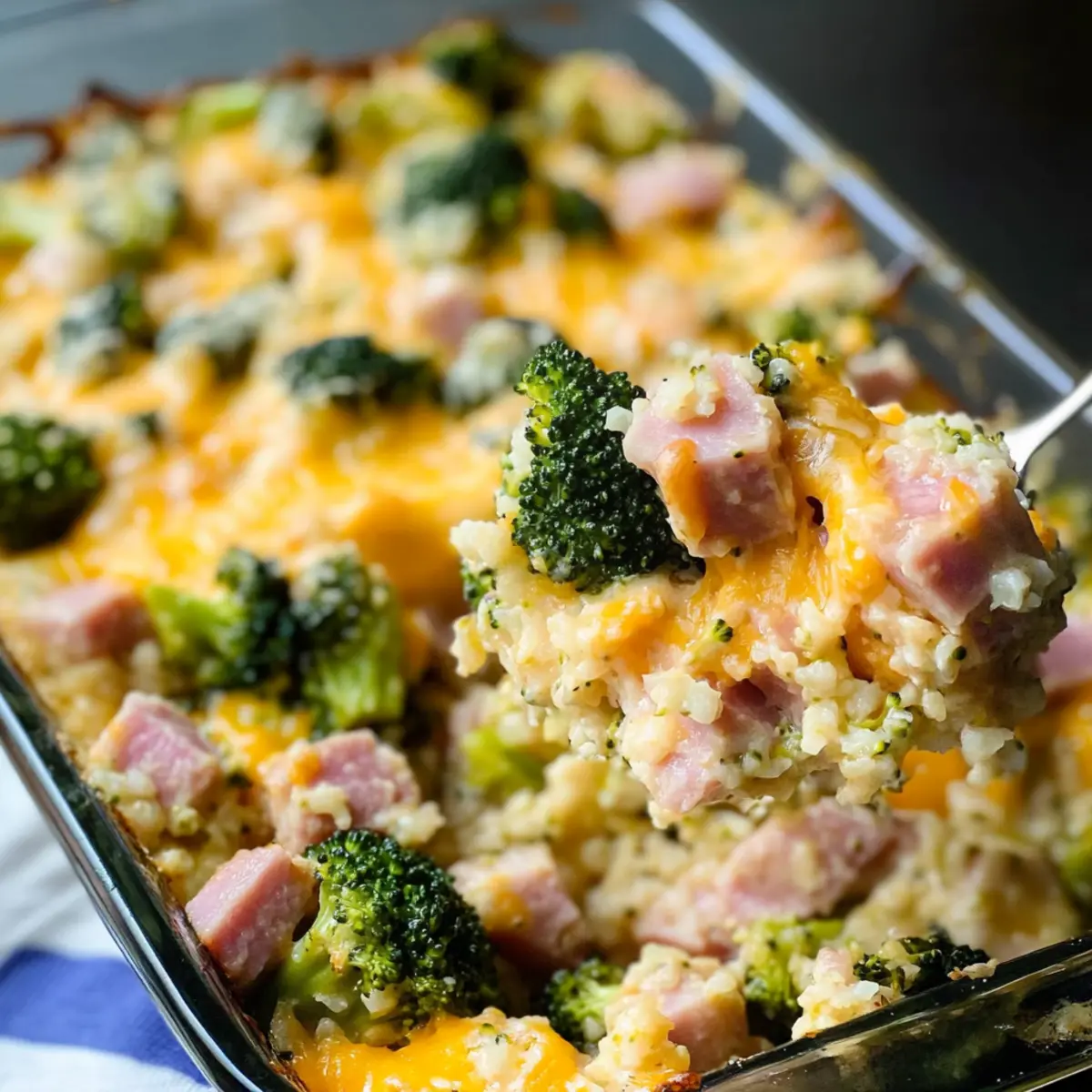 Ham Casserole with Broccoli and Cauliflower Rice Delight 1 Ham Casserole with Broccoli and Cauliflower Rice raieeb