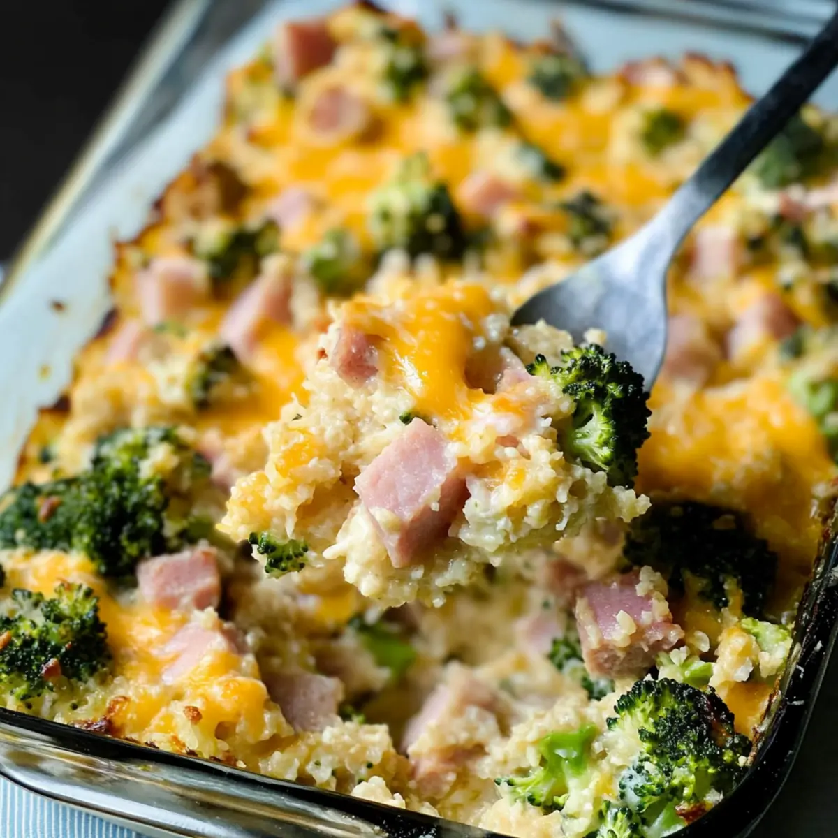 Ham Casserole with Broccoli and Cauliflower Rice Delight 3