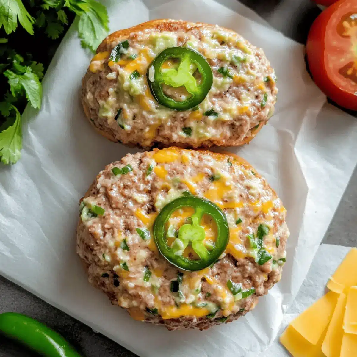 Jalapeño Cheddar Turkey Burgers