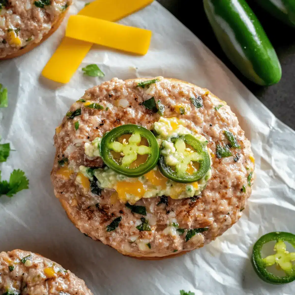 JalapeA±o Cheddar Turkey Burgers wubdgy
