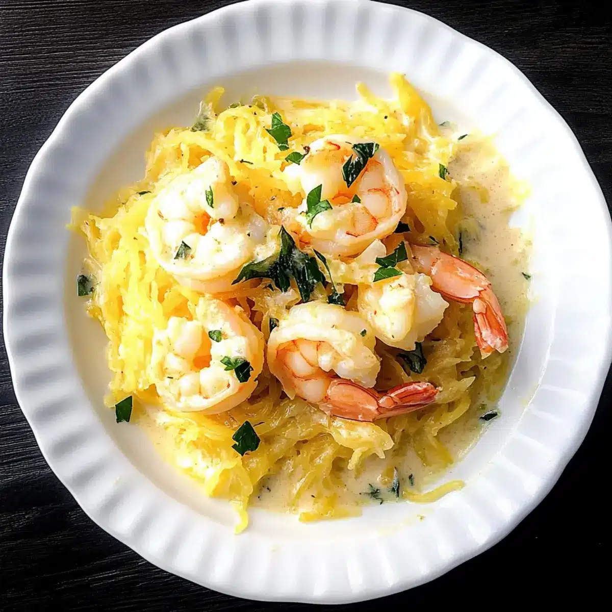 Keto Coconut Curry Spaghetti Squash with Shrimp to88r9