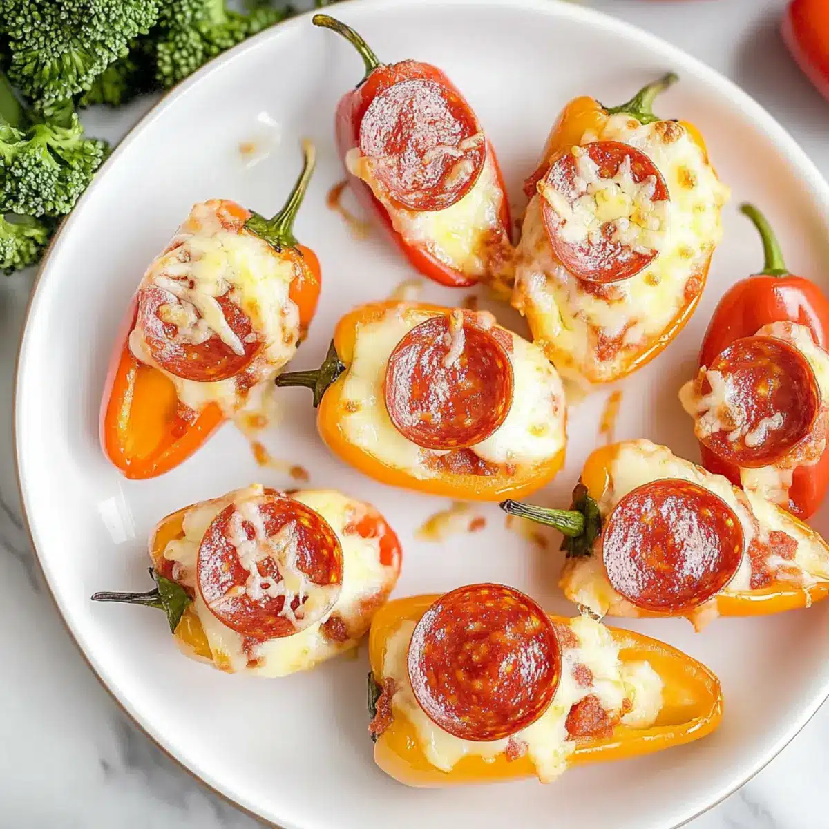 Savoring Pizza Stuffed Mini Peppers for Easy Keto Snacking 3 Pizza Stuffed Mini Peppers nqng6w