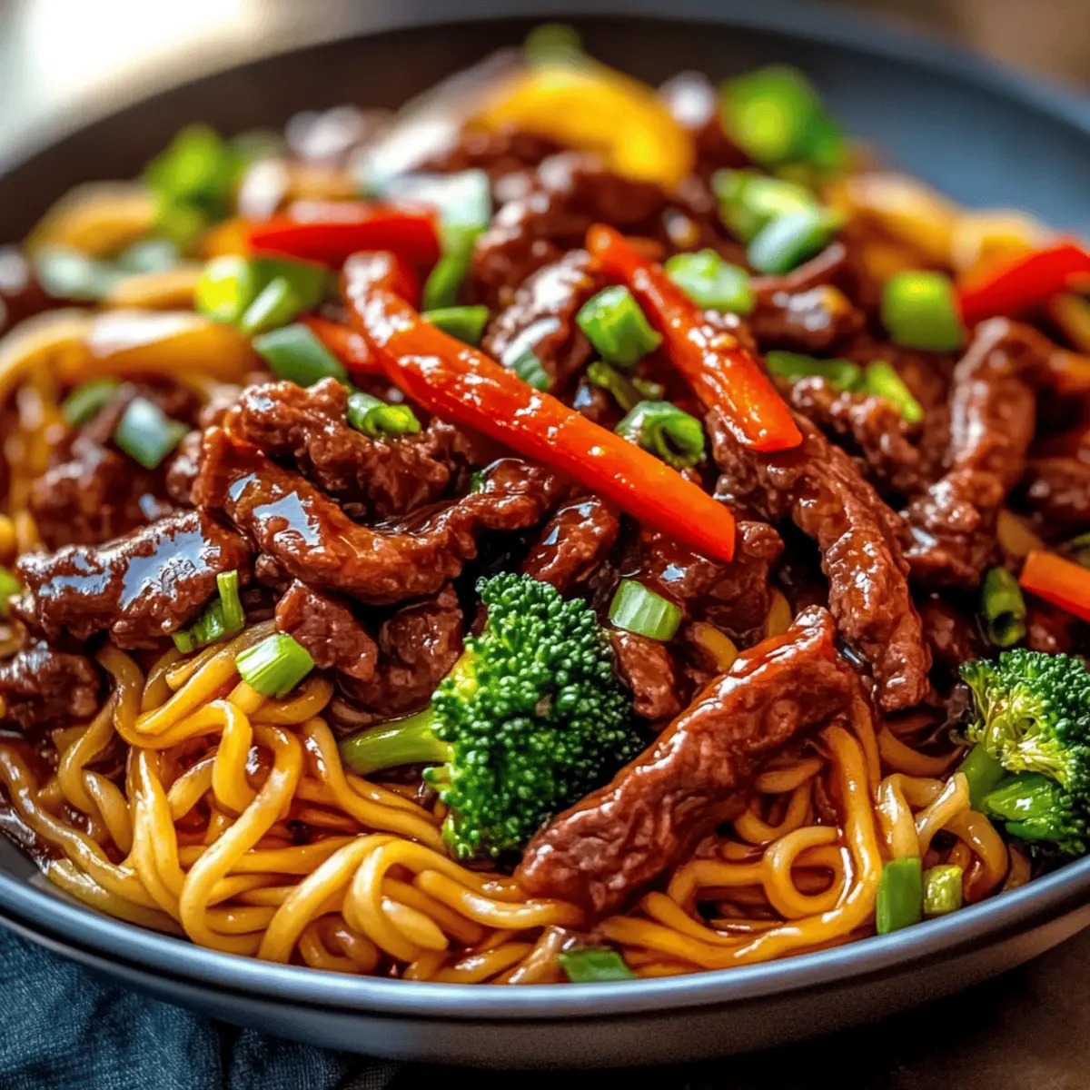 Sticky Beef Noodles e0pvza