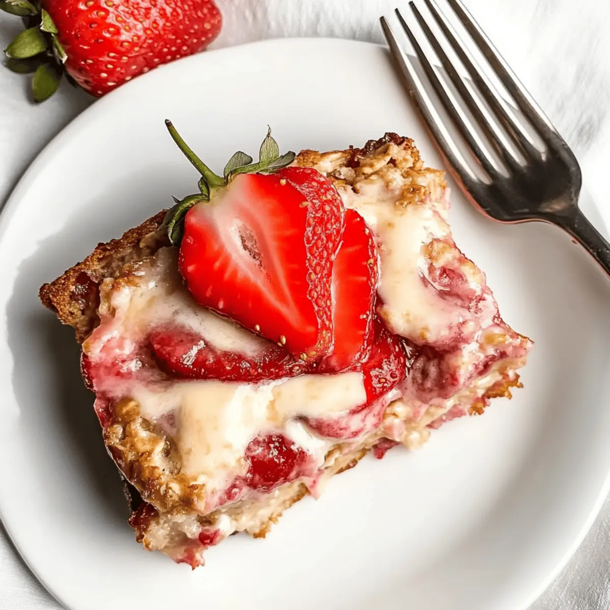 Strawberry Cheesecake Baked Oatmeal