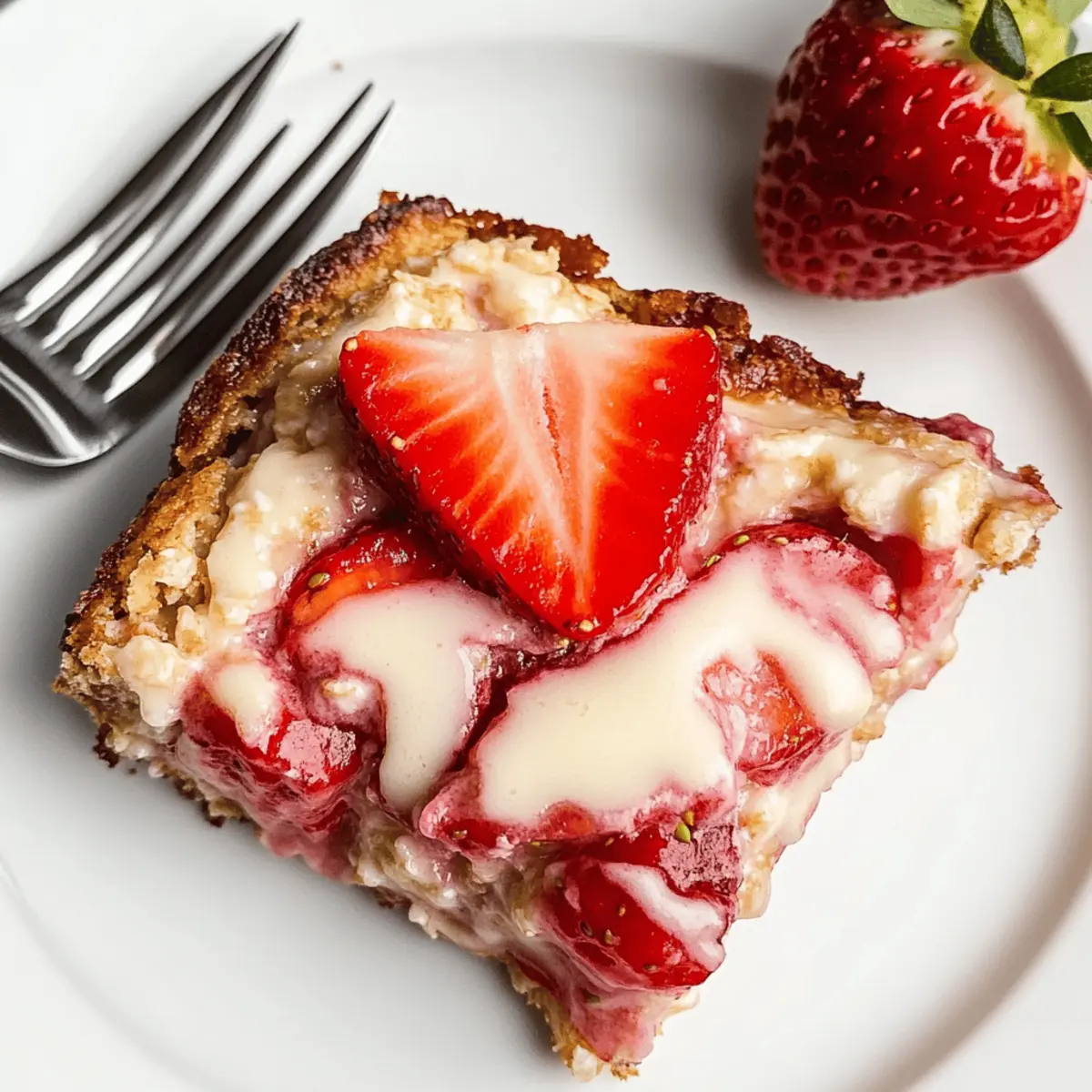 Strawberry Cheesecake Baked Oatmeal ol5aal
