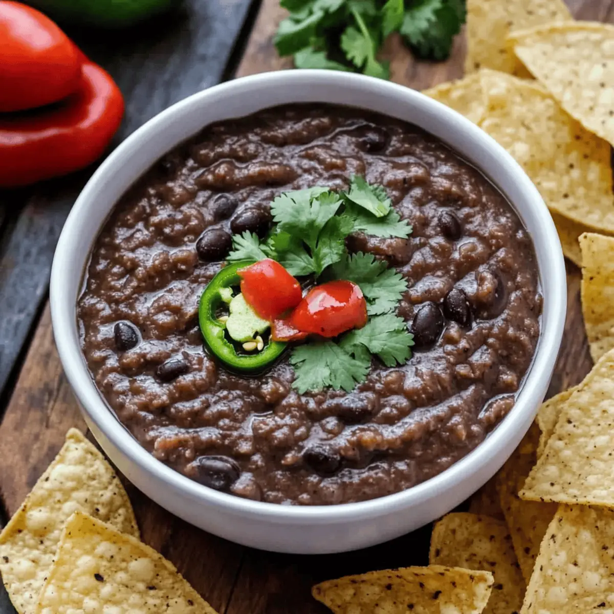 Vegan Black Bean Dip hgtf2o