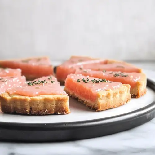 Pink Grapefruit and Thyme Vegan Shortbread Cookie