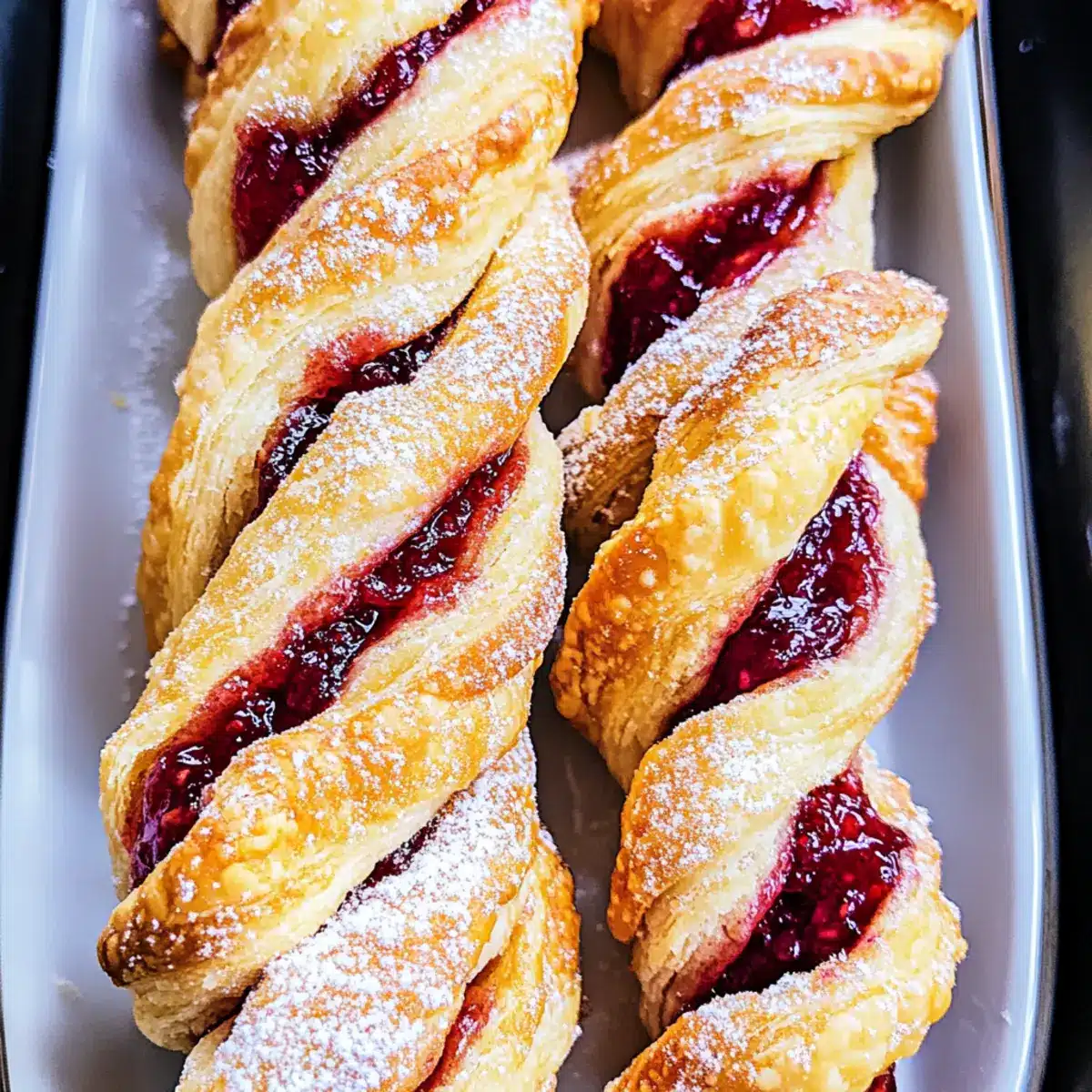 Raspberry Pastry Twists: Flaky Delights for Sweet Cravings 2 24fb65ac 866b 497b 869c b1f72b4282c7bl p56mut