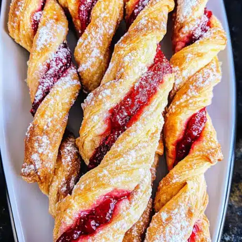 Raspberry Pastry Twists