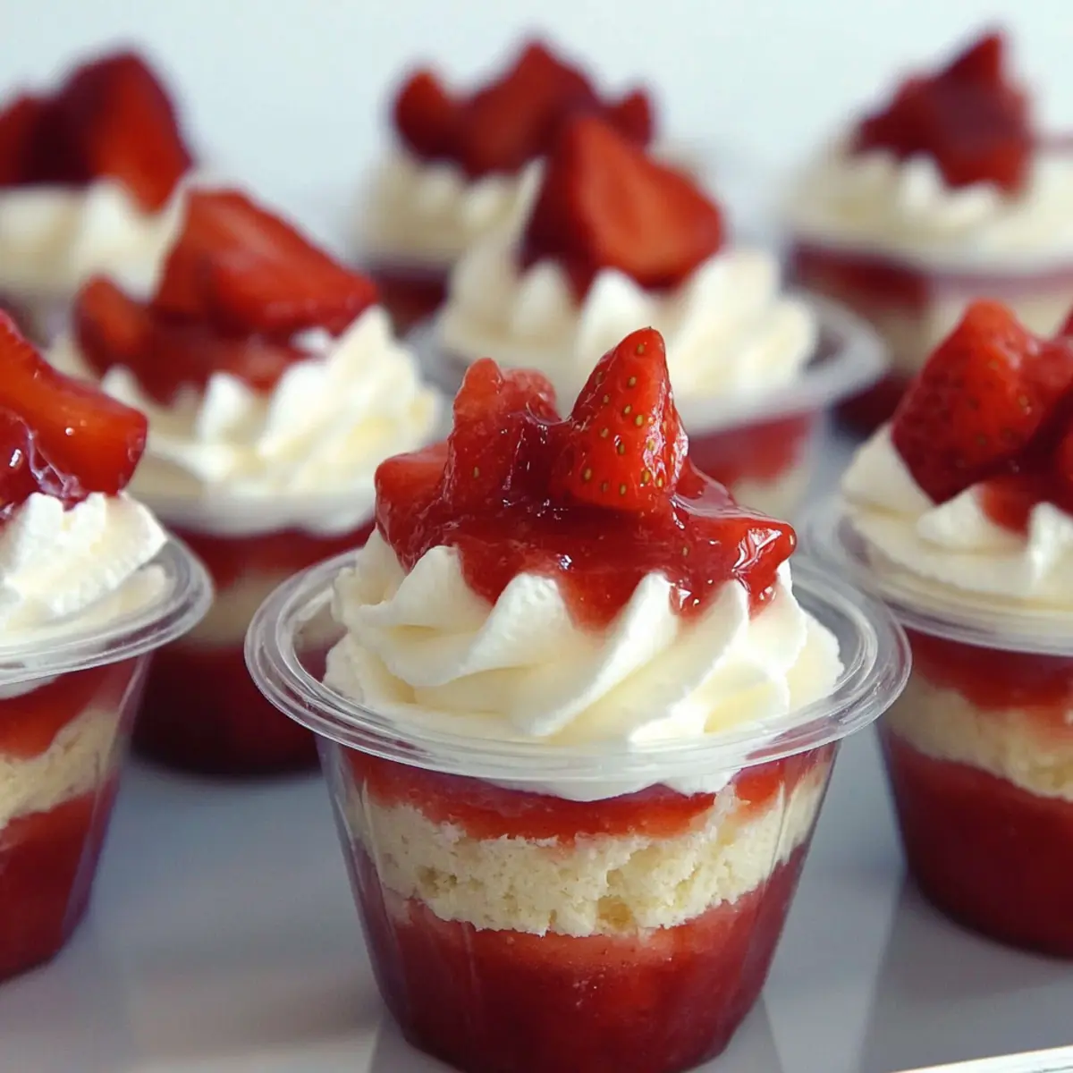 Strawberry Shortcake Dessert Cups