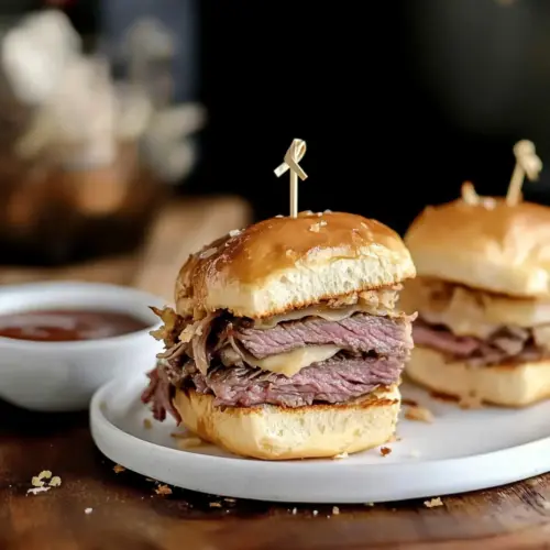 Oven Baked French Dip Sliders