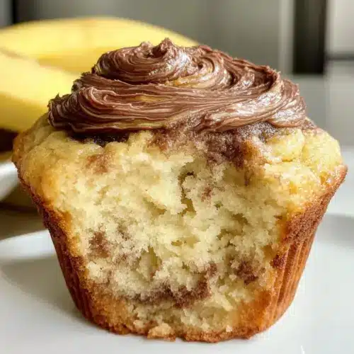 Nutella Swirl Banana Muffins