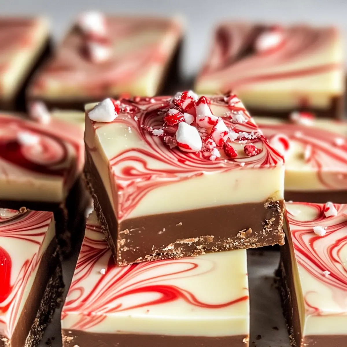 Peppermint Swirl Fudge