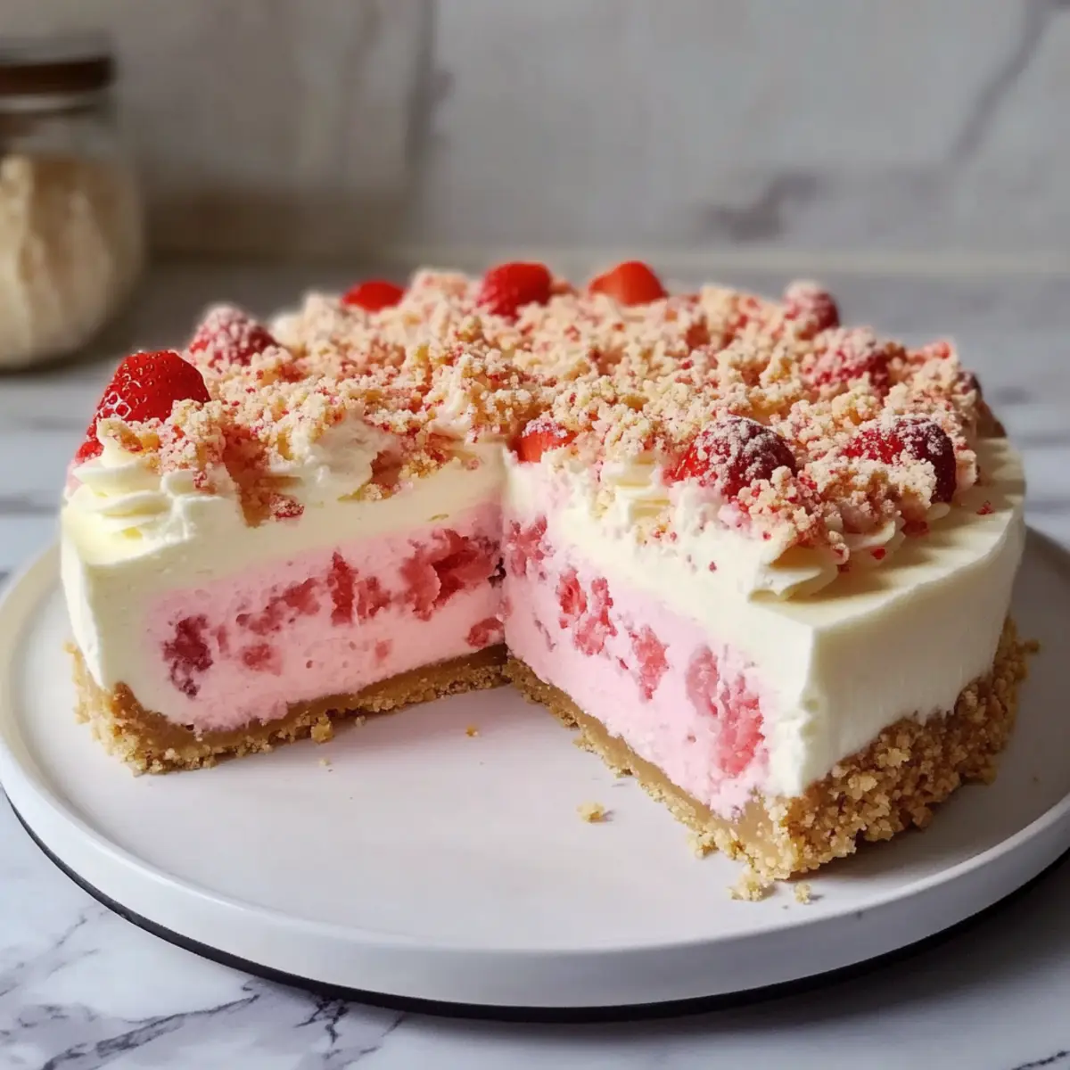 Strawberry Crunch Cheesecake