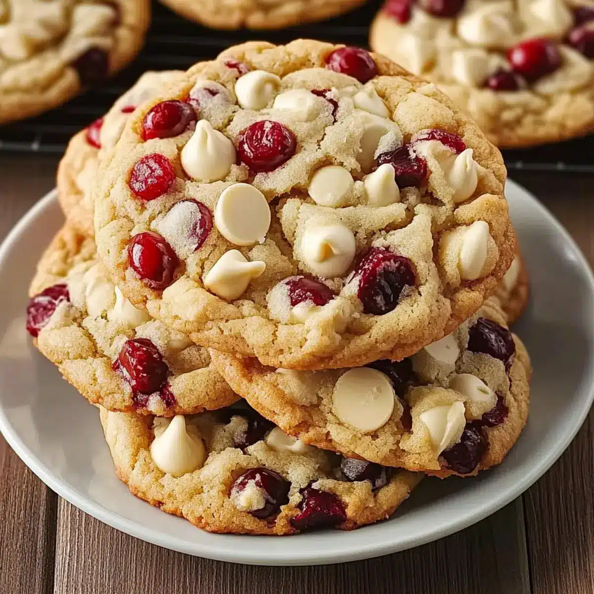 White Chocolate Cranberry Cookies
